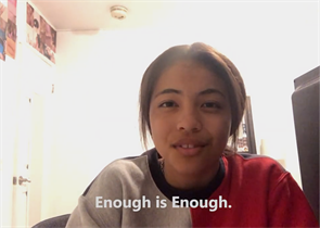 Nena Oshita Creates Video "Enough is Enough"