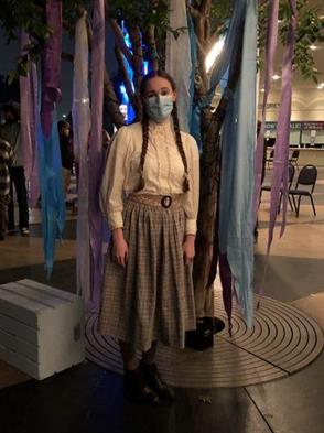 Zoe Hebbard performed the lead role in South Coast Repertory's production of "Snow Angel."