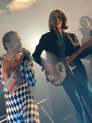 Matthew Garbacz plays the role of John Deacon in The Kings of Queen, a professional Queen tribute band