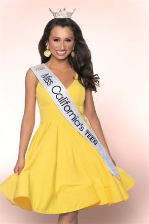 Maya Alvarez-Coyne was crowned Miss California’s Outstanding Teen and received first place in both talent and interview categories