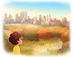 Zoe McCuen illustrated the book "Kid and the Magic Orb" and was feature in the CalArts blog