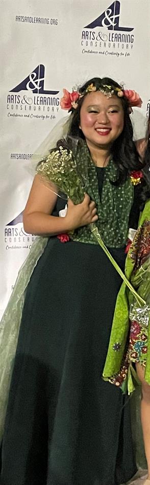 Sophia Kang performed in "Once on This Island Jr." as the lead role