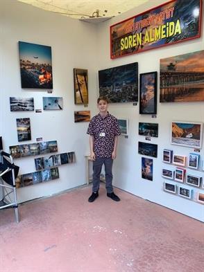 Soren Almeida displayed and sold his photography at Art-A-Fair