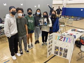The OCSA VEX Robotics Team received the Judge’s Award at the VEX OC Robo Bonanza
