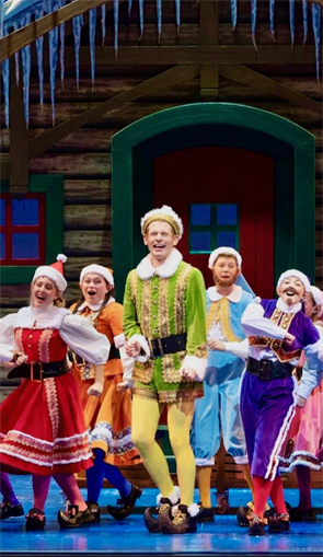 Jordan Cruz was cast as one of the elves in a production of "Elf the Musical"