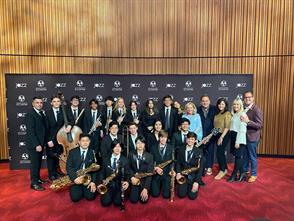 The OCSA Ambassador Jazz Orchestra, led by Music Director and Conductor, John Reynolds, was honored as the third place band at the highly prestigious 2022 Essentially Ellington Jazz Festival