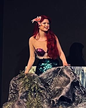 Ashley Hodge performed the lead role of Ariel in “The Little Mermaid” at The Music Room School of Performing Arts