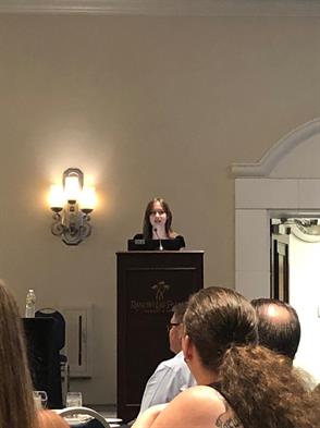 Thea Larsen received first place in the CACESF essay writing competition and was named a CACESF Scholarship State Champion