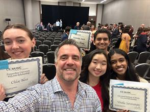 Classical Voice Conservatory Director Ryan Riethmeier and Classical Voice students attended the CS Music Vocal Competition