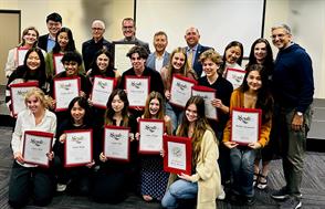 OCSA's Mock Trial team was recognized by former Mayor of Santa Ana and current OC Supervisor