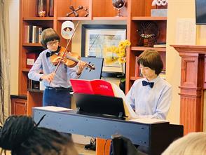 Albert Hacker and Vincent Hacker were invited to Carnegie Hall to perform piano and violin, respectively, in the Winners’ Concert for the American Association for Development of the Gifted and Talented (AADGT) Passion of Music Festival
