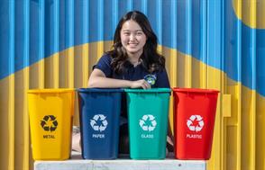 Jiin Yun was featured in the Orange County Register for her recycling program that has gone national