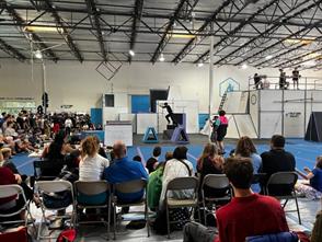 Bryce Leng took part in the 2023 West Coast Parkour Championships