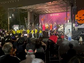 Katelyn Hu, Bryce Leng, and Angel Shen participated in the third annual Mid-Autumn Festival