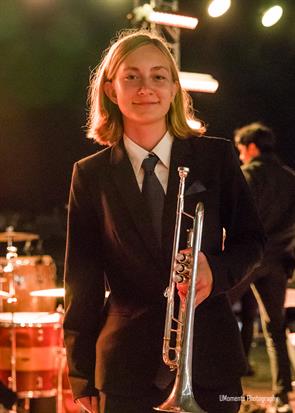 Allie Molin was recognized as one of six young female musicians selected for the Next Generation Women in Jazz Combo 2024