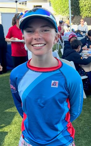 Cassady Lorentzen qualified to be on the 2024-2025 Sailing National Team for the International Optimist Dinghy Association