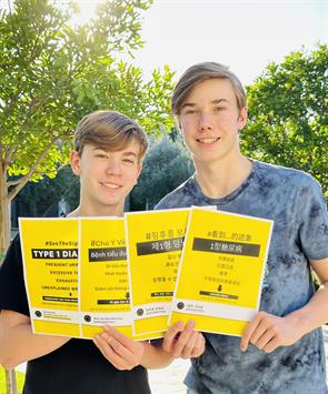 Grant Conroy and Quinn Conroy created an organization called “Diabetes High” to promote awareness of Type 1 Diabetes among middle and high school students