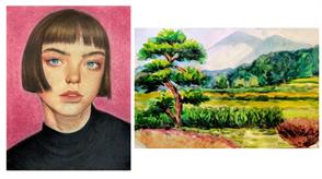 Claire Lin and Vera So were each awarded the High Merit Award in the national Celebrating Art Contest and Competition