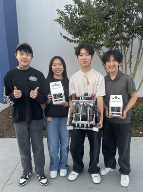 OCSA Robotics Team 11211X, competed at the Downey VEX Robotics Tournament where they were crowned tournament champions