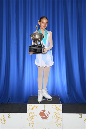 Delila George-Taylor ranked in the top three of figure skaters in Southern California