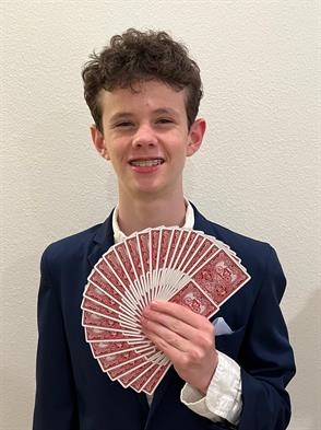 Isaac Lockitch was accepted as a Junior Member of the Academy of Magical Arts at the Magic Castle in Hollywood