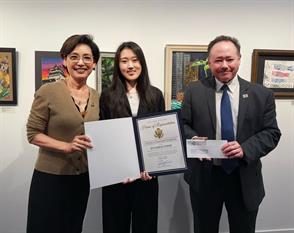 Jennifer Choi won First Place in the 2025 Congressional Art Competition