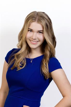 Ava Gray sang the National Anthem during the Los Angeles Angels game