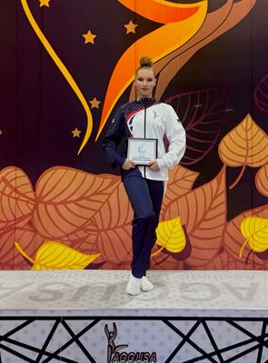 Brianna Klein made the National Team for Aesthetic Group Gymnastics in her age division