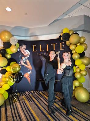 Carson Zhou won the J1 5 Latin Dance Championship